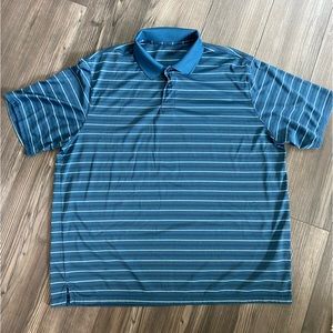 Marc Edwards Polo, size XXL, blue with stripes